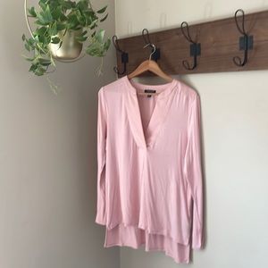 Kenneth Cole Pink Tunic Top Large
